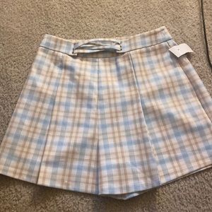 New plaid mini skort